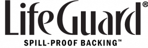 LifeGuard_Logo_blk_Spill-proof-backing-300x98_28c95b8ad0b3e9d382efd5dacd8f91af Life guard Logo | Budget Flooring, Inc.